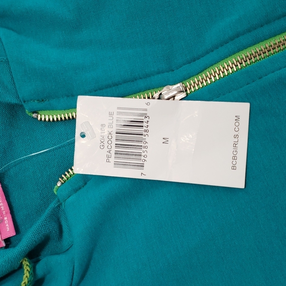 BCBG girls peacock blue hoodie size M - Picture 4 of 4